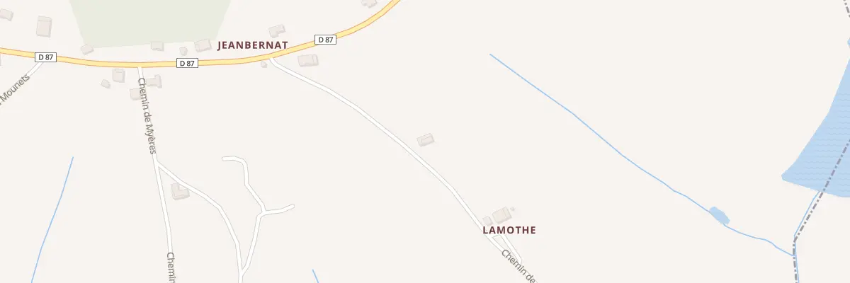 Plan du 219 Che de Lamothe A Cardone à Verlhac-Tescou