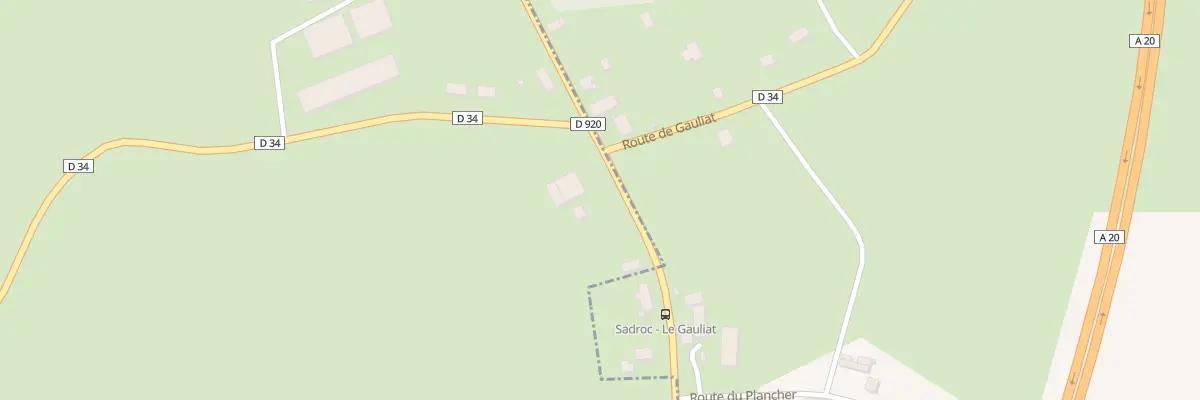 Plan du 4235 Rte D’Uzerche à Sadroc