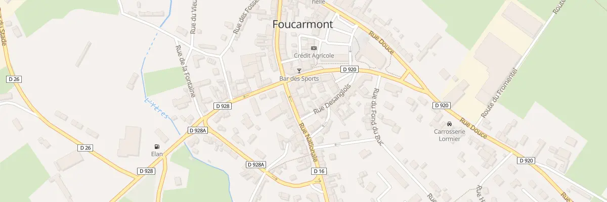 Plan du 34 Rue Nationale à Foucarmont