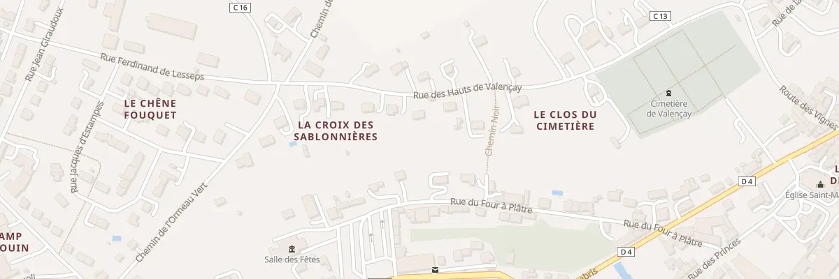 Plan du 14 Rue des Hauts de Valençay à Valençay
