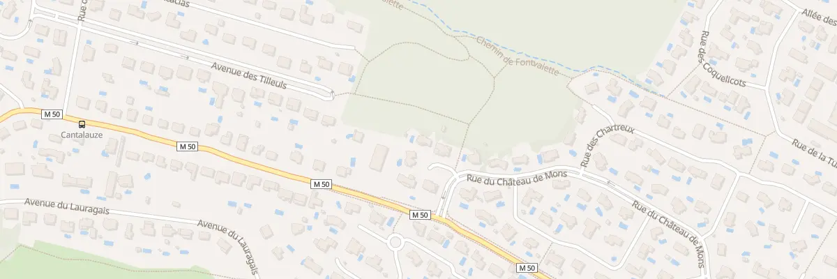Plan du 4 Pas du Bois à Mons