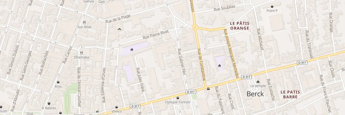 Plan du 9B Rue Gabriel Péri à Berck