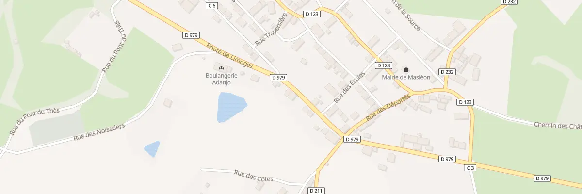 Plan du 7 Rte de Limoges à Masléon