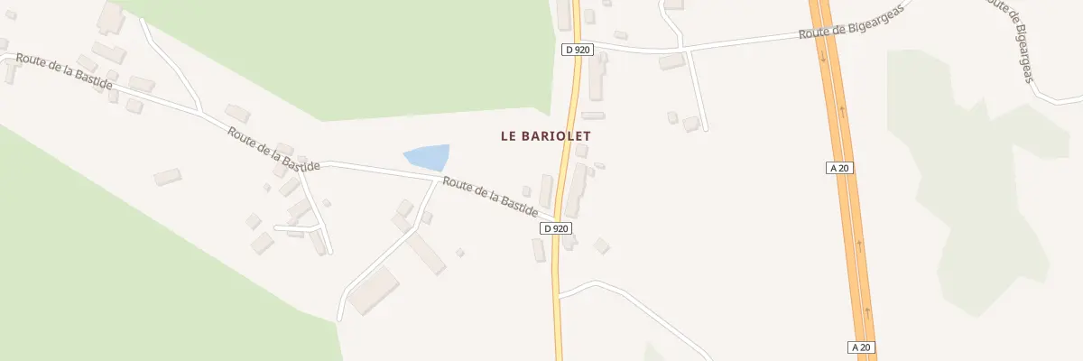Plan du 2093 Rte d’Uzerche à Perpezac-le-Noir
