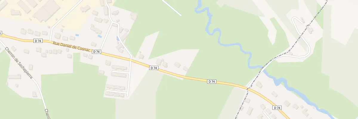Plan du 97 Rue Daniel De Cosnac à Brive-la-Gaillarde