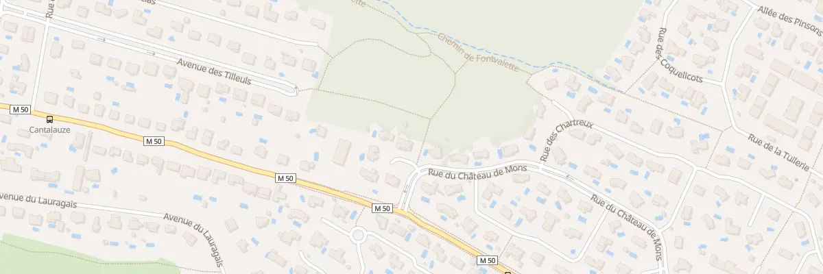 Plan du 5 Pas du Bois à Mons