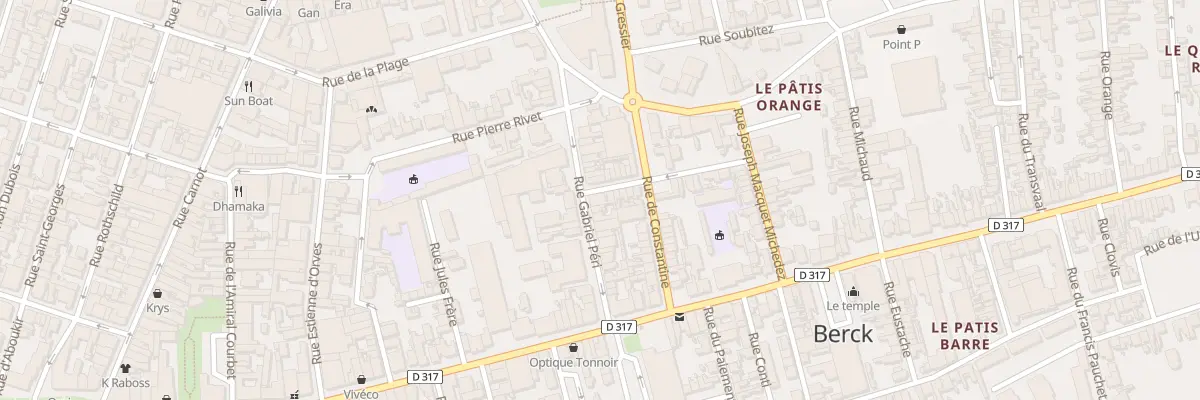 Plan du 26 Rue Gabriel Péri à Berck