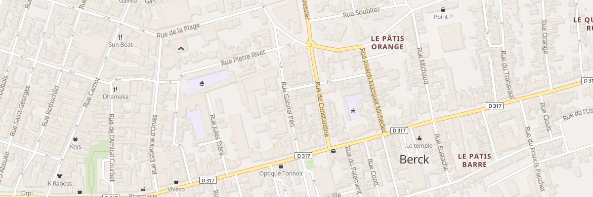 Plan du 24 Rue Gabriel Péri à Berck