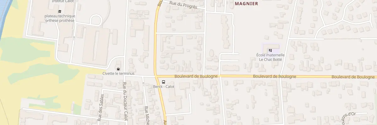 Plan du 11 Bd de Boulogne à Berck