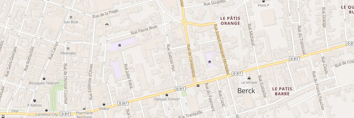 Plan du 20 Rue Gabriel Péri à Berck