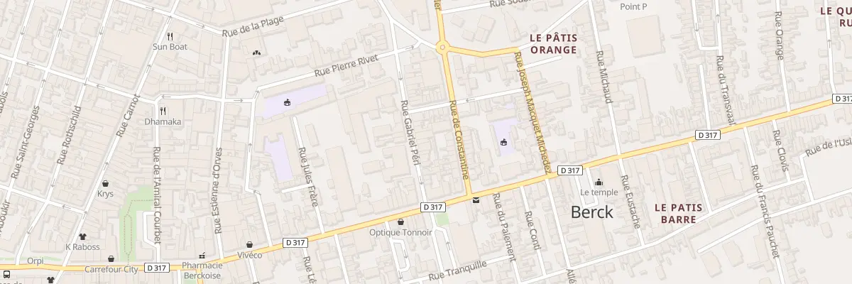 Plan du 18 Rue Gabriel Péri à Berck