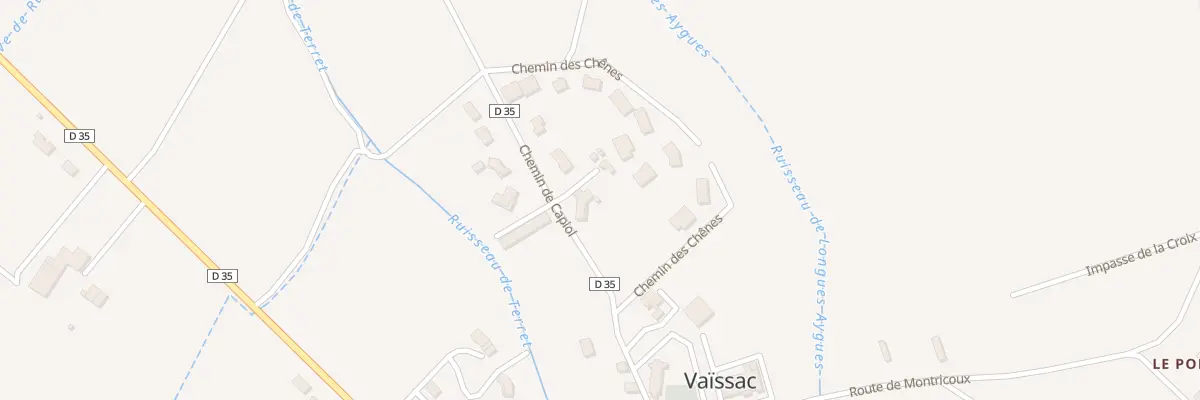 Plan du 110 Che de Capiol à Vaïssac