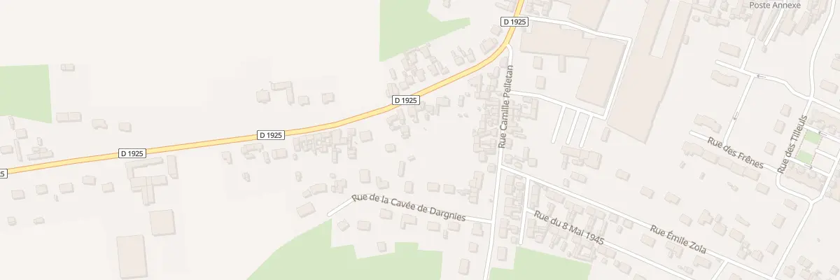 Plan du 97 Rue Jean Jaurès à Fressenneville