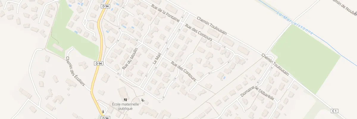 Plan du 2 Imp des Contours à Auzielle