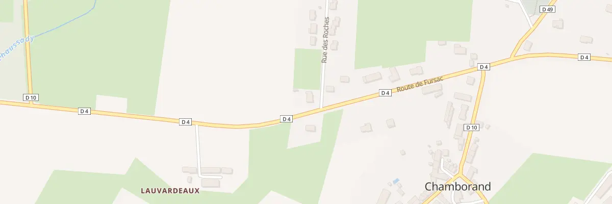 Plan du 2 Rue des Roches à Chamborand