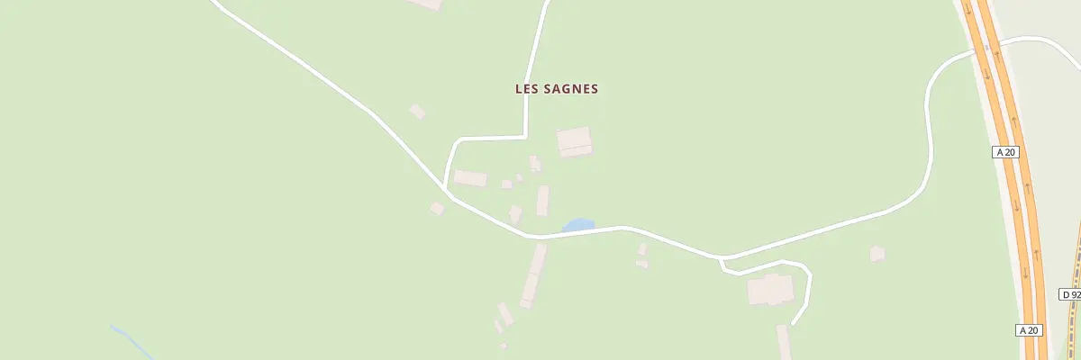 Plan du 5459 Les Sagnes à Vigeois
