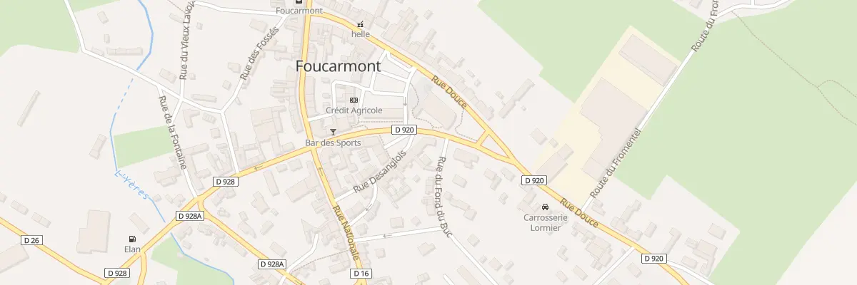 Plan du 20B Rue Desanglois à Foucarmont
