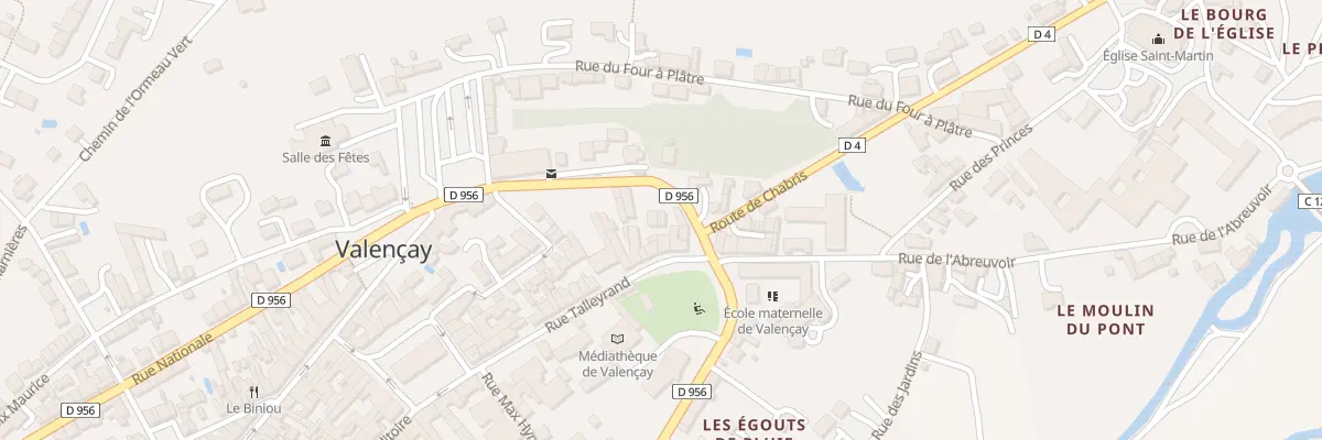 Plan du 39 Rue Talleyrand à Valençay