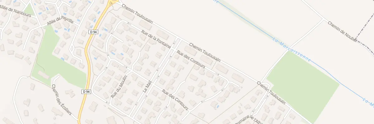 Plan du 1 Rue des Contours à Auzielle