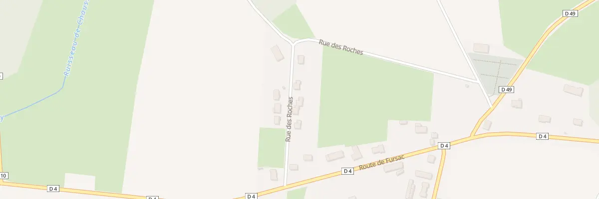 Plan du 5 Rue des Roches à Chamborand