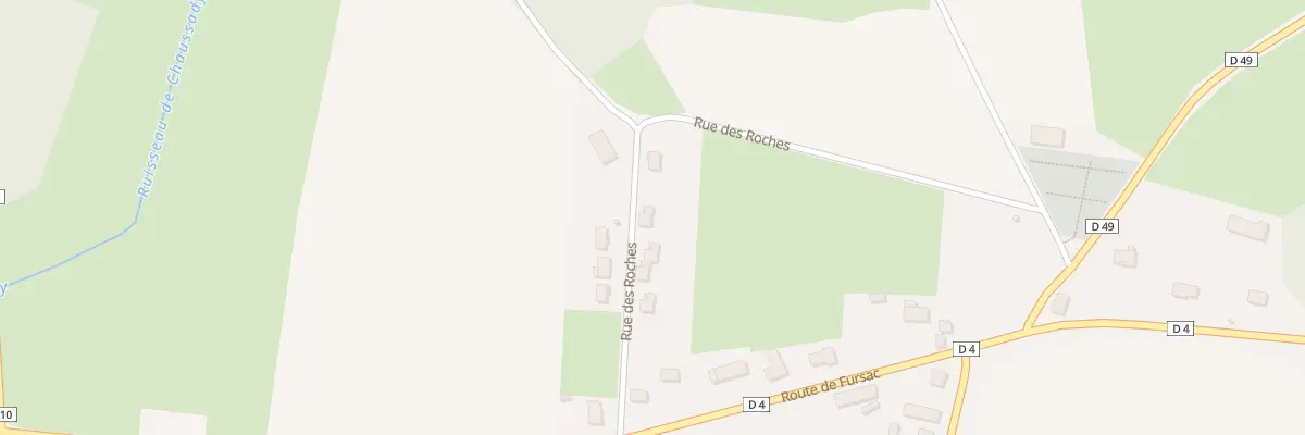 Plan du 1 Rue des Roches à Chamborand