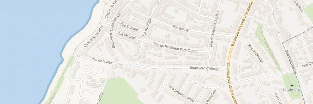 Plan du 12 Rue Reverend Pere Coppin au Portel