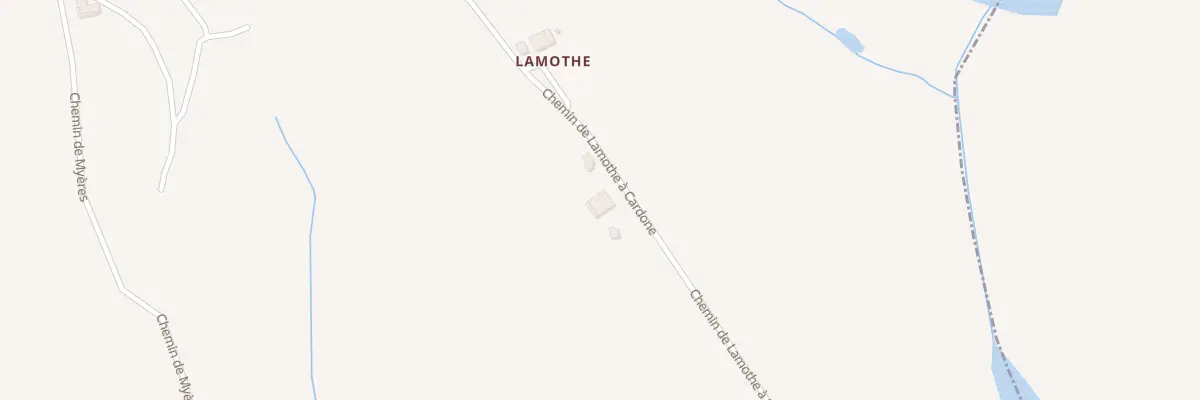 Plan du 490 Che de Lamothe A Cardone à Verlhac-Tescou