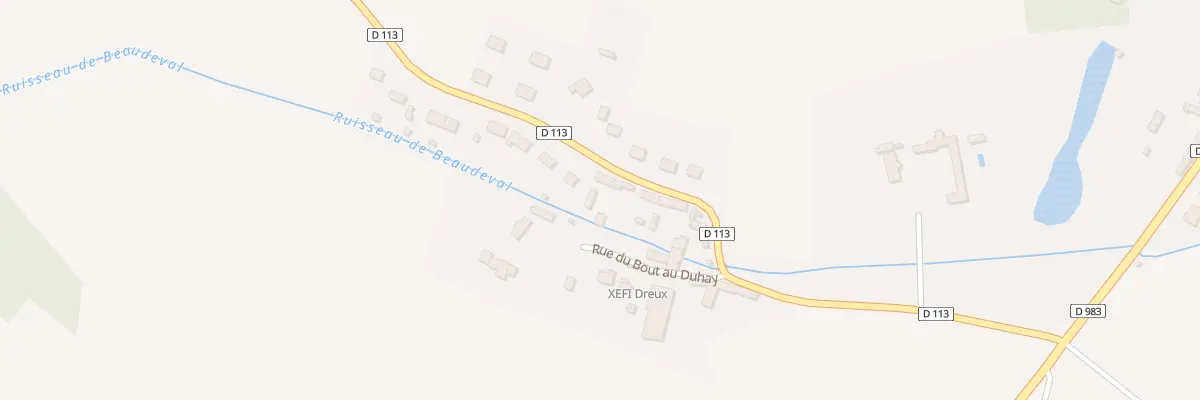 Plan du 169 Rue du Bout au Duhay à Faverolles