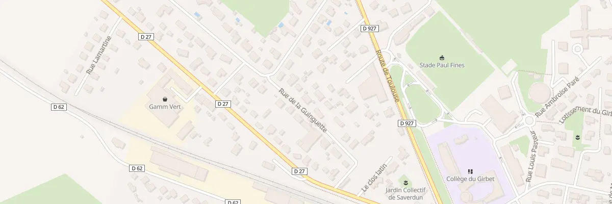 Plan du 20 Rue de la Guinguette à Saverdun