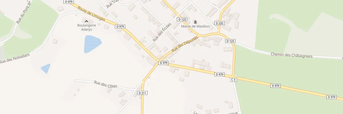 Plan du 3 Rte de Vassivière à Masléon
