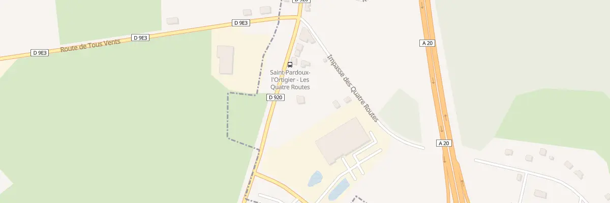 Plan du 5076 Les Quatre Routes à Saint-Pardoux-l’Ortigier