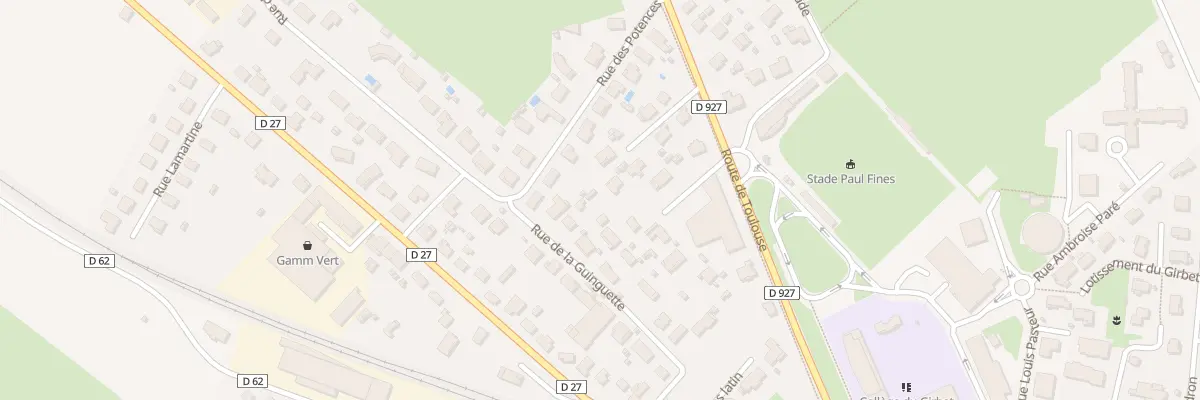 Plan du 24 Rue de la Guinguette à Saverdun