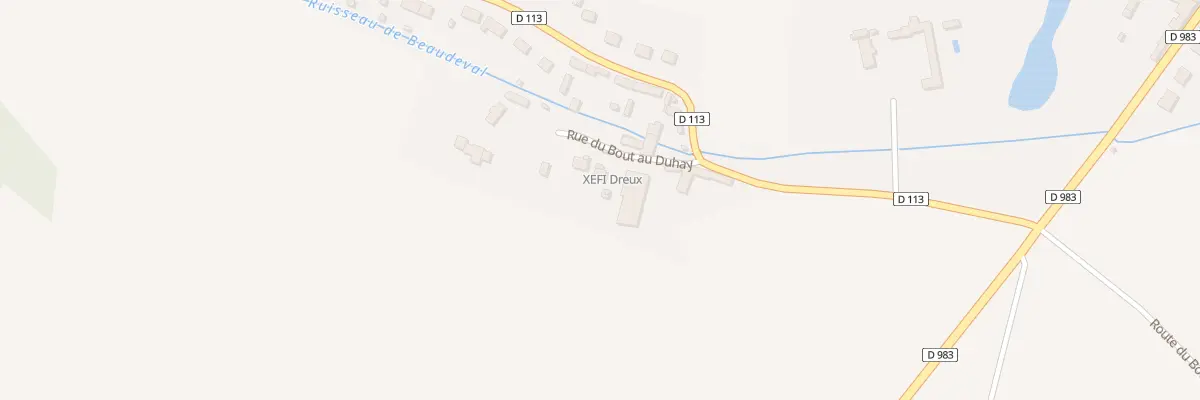 Plan du 3 Rue du Bout au Duhay à Faverolles