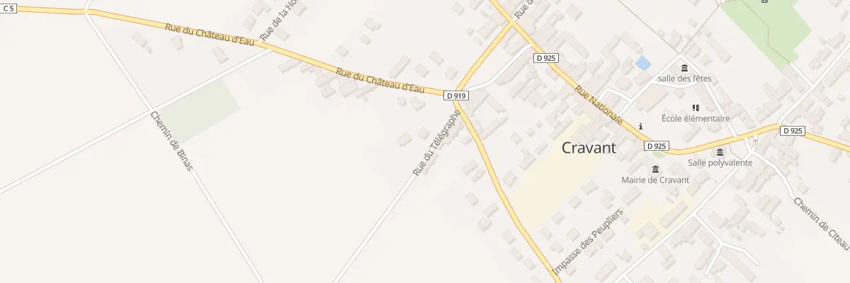 Plan du 4 Rue du Télégraphe à Cravant