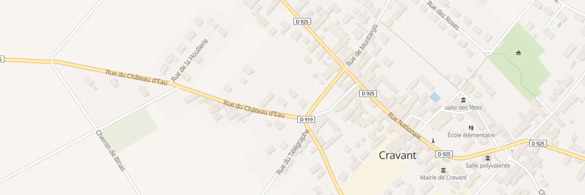 Plan du 2 Rue du Château d’Eau à Cravant