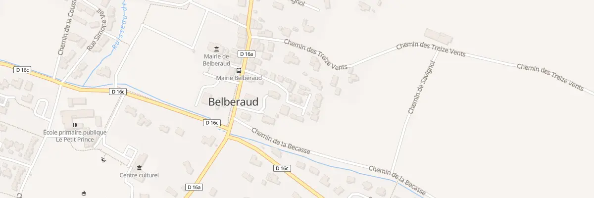 Plan du 13 Imp Pouchie à Belberaud