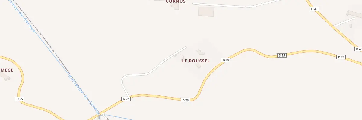 Plan du 69 Le Roussel à Aignes