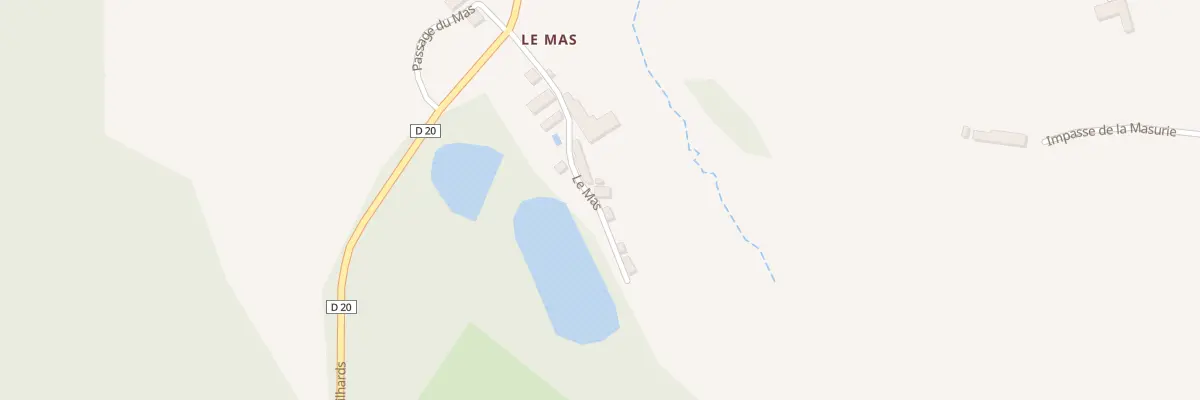 Plan du 5067 Au Mas à Lamongerie
