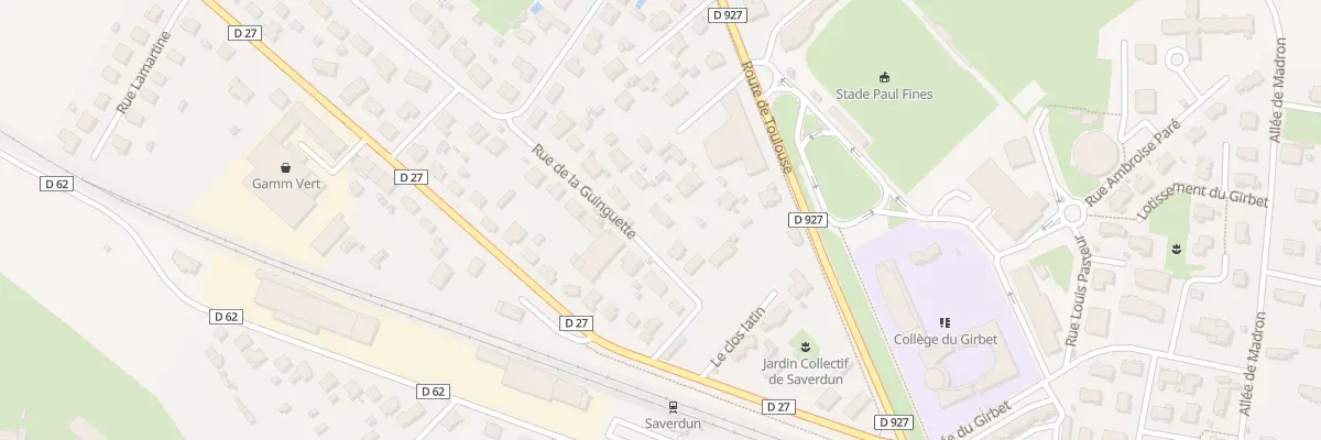 Plan du 4694 Rue de la Guinguette à Saverdun