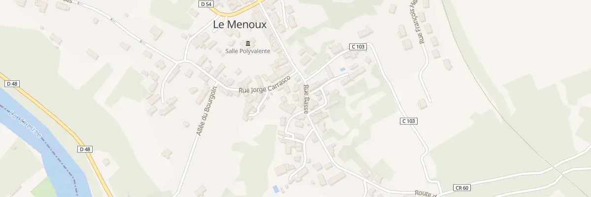 Plan du 2 Rue de la Cora au Menoux