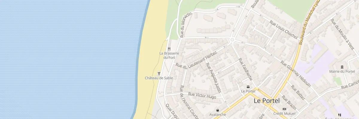 Plan du 2 Quai du Calvaire au Portel
