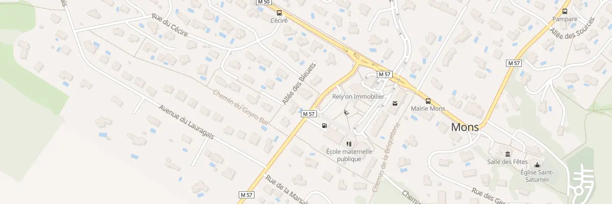 Plan du 7 All des Bleuets à Mons
