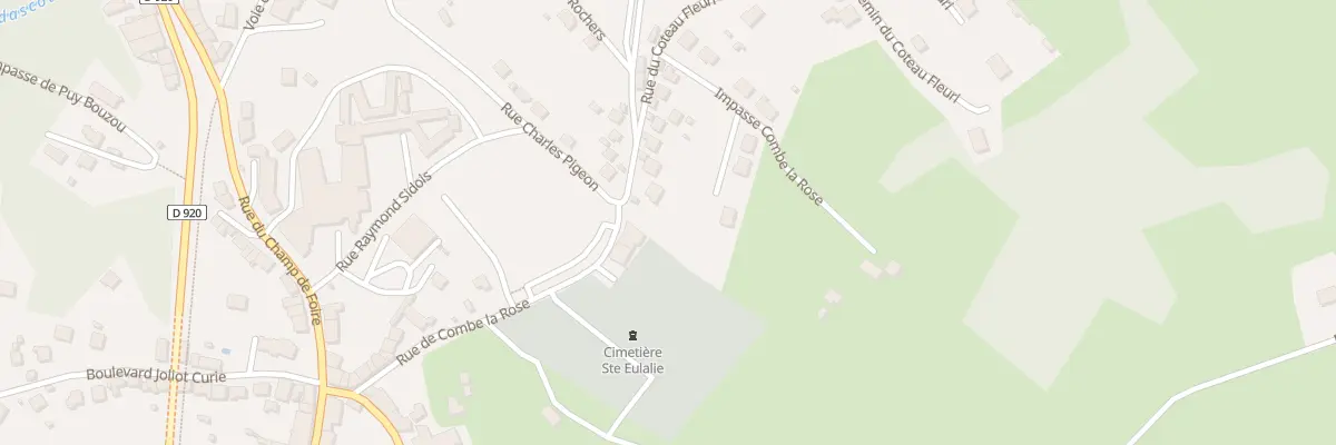 Plan du 22 Rue Combe La Rose à Uzerche