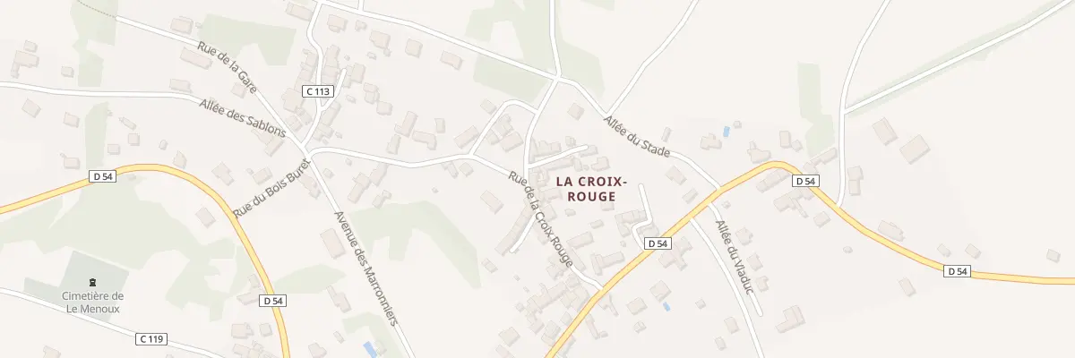 Plan du 12 Rue de la Croix Rouge au Menoux