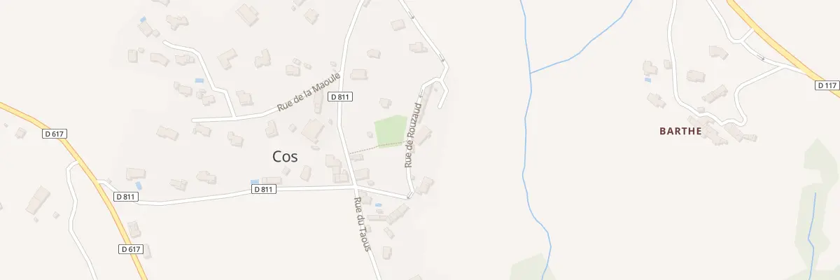 Plan du 6 Rouzaud à Cos