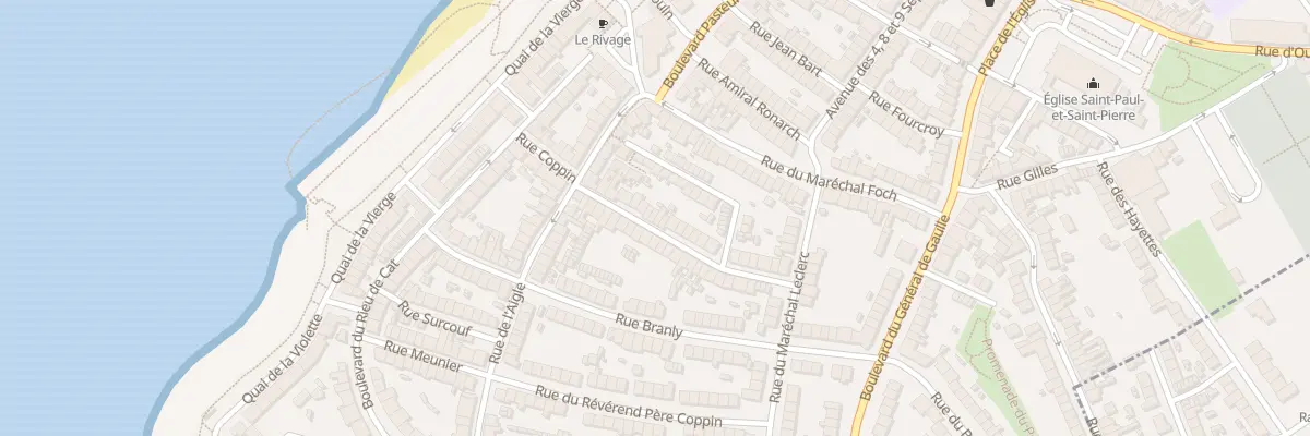 Plan du 17 Rue Jeanne d’Arc au Portel