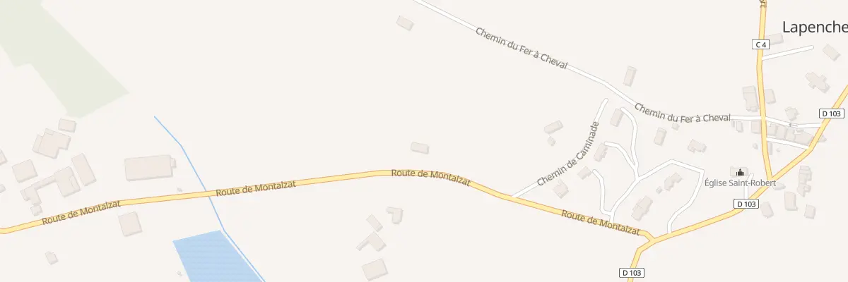 Plan du 320 Rte de Montalzat à Lapenche