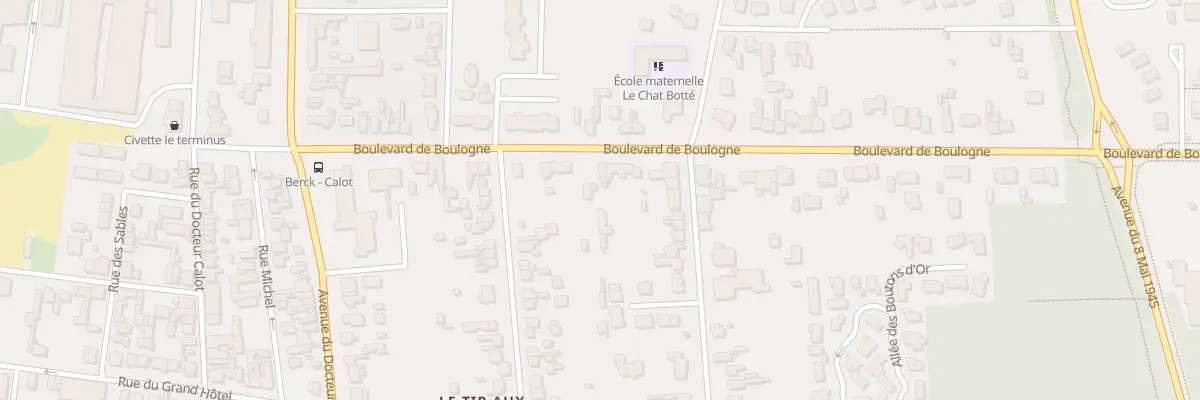 Plan du 38 Bd de Boulogne à Berck