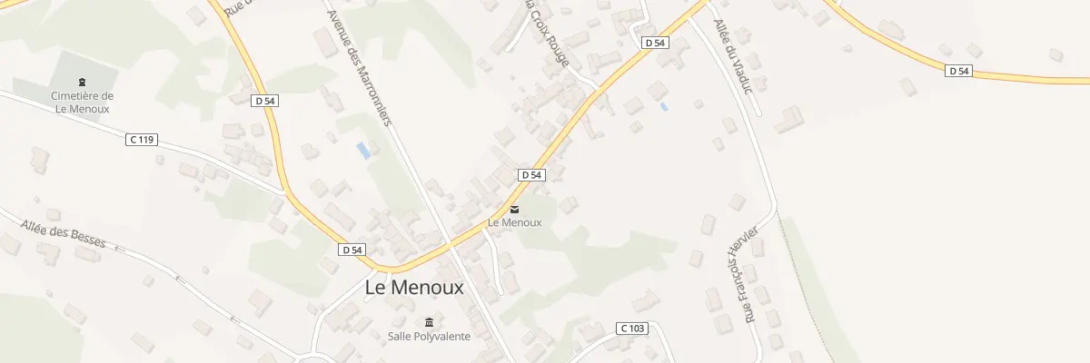 Plan du 12 Rue Haute au Menoux