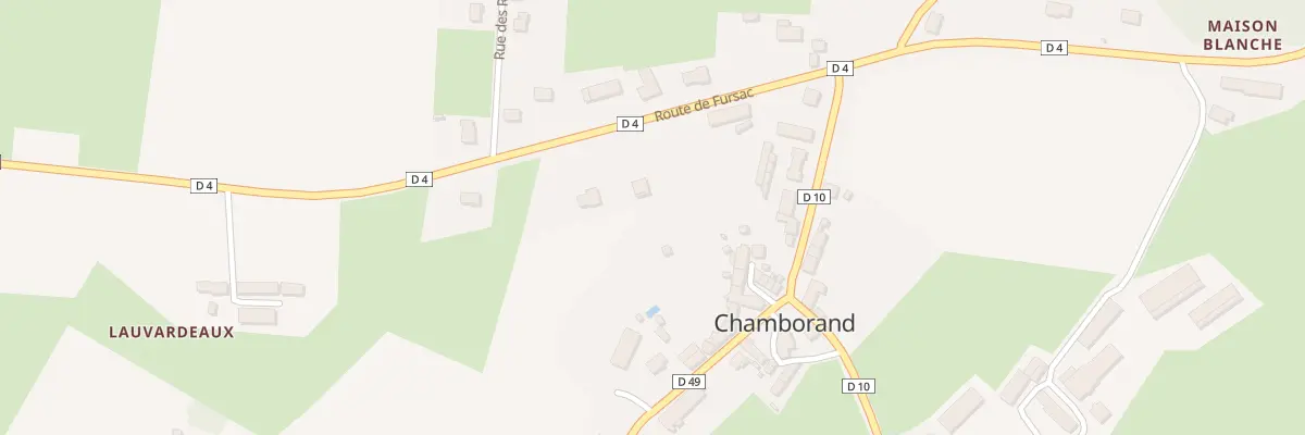 Plan du 7 Rte de Fursac à Chamborand